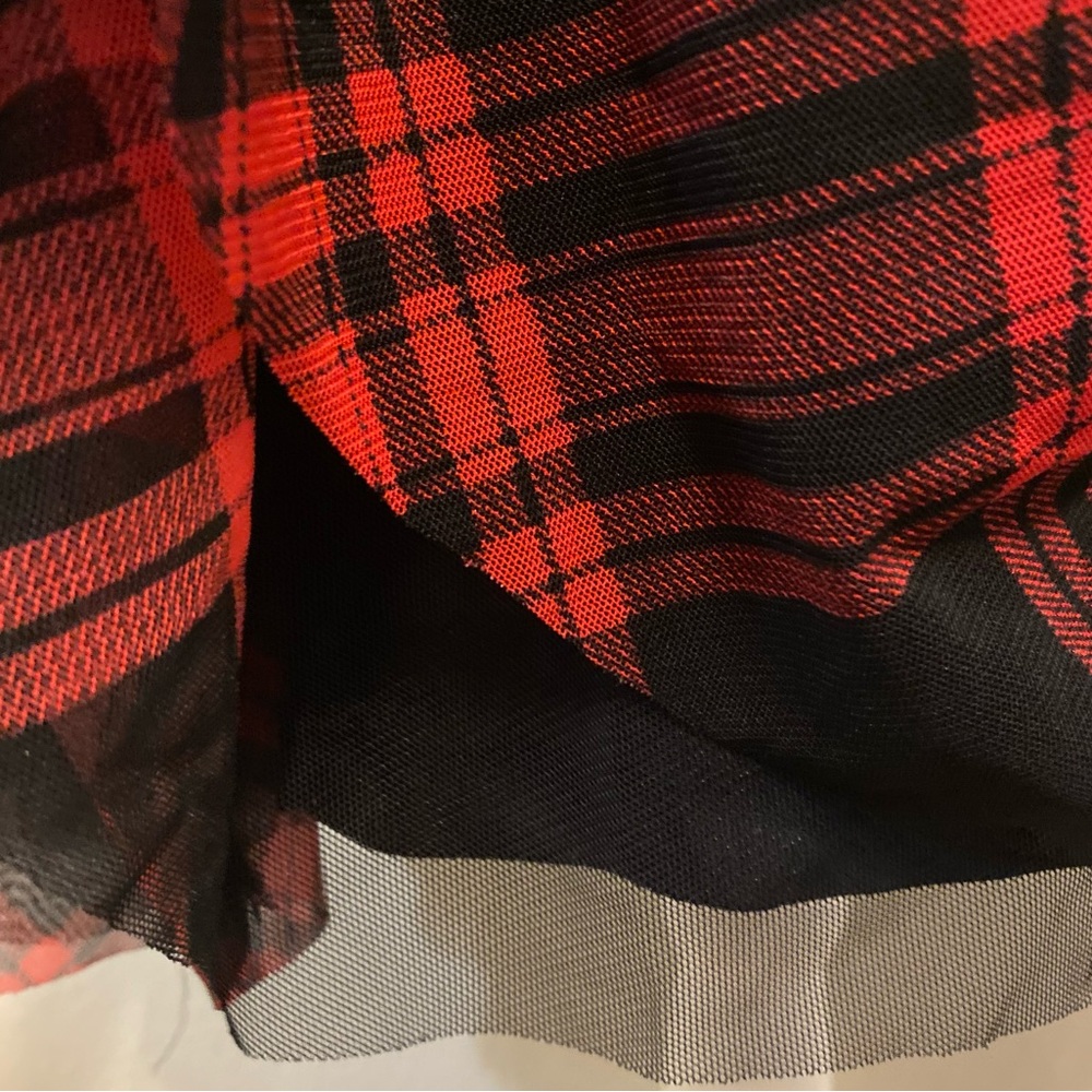 Betsey Johnson Plaid Strapless Mini Dress Size 6 - Picture 12 of 14